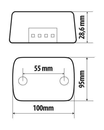Pronto-Fari, kit di segnalazione Led posteriore magnetico preassemblato, 12V - immagine 5