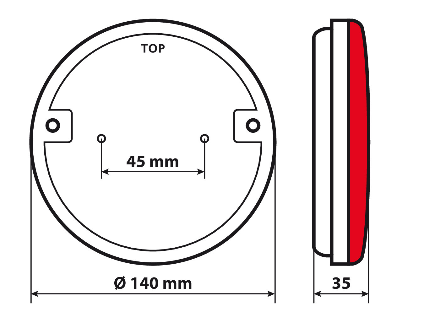 Dynamic O-Led, Fanale posteriore, 3 funzioni, 12/24V - Destro - immagine 3