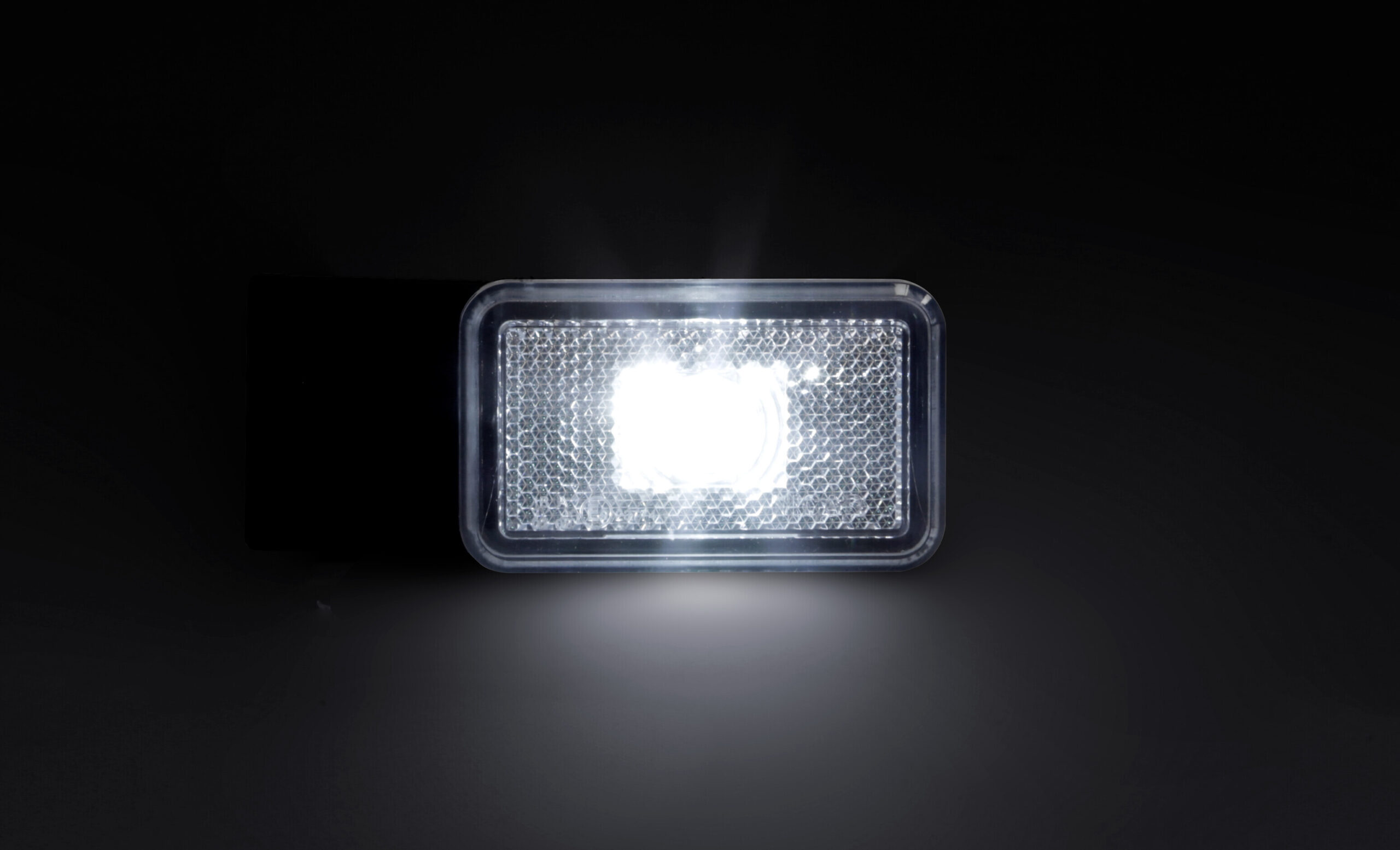 Luce ingombro con catarifrangente e staffa - 1 Led - 12/24V - Bianco - immagine 4