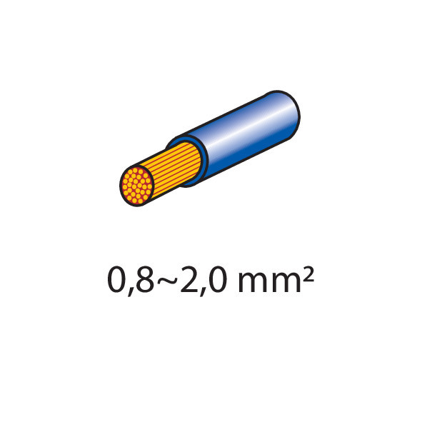Kit 20 terminali-capicorda piatti non isolati - immagine 2