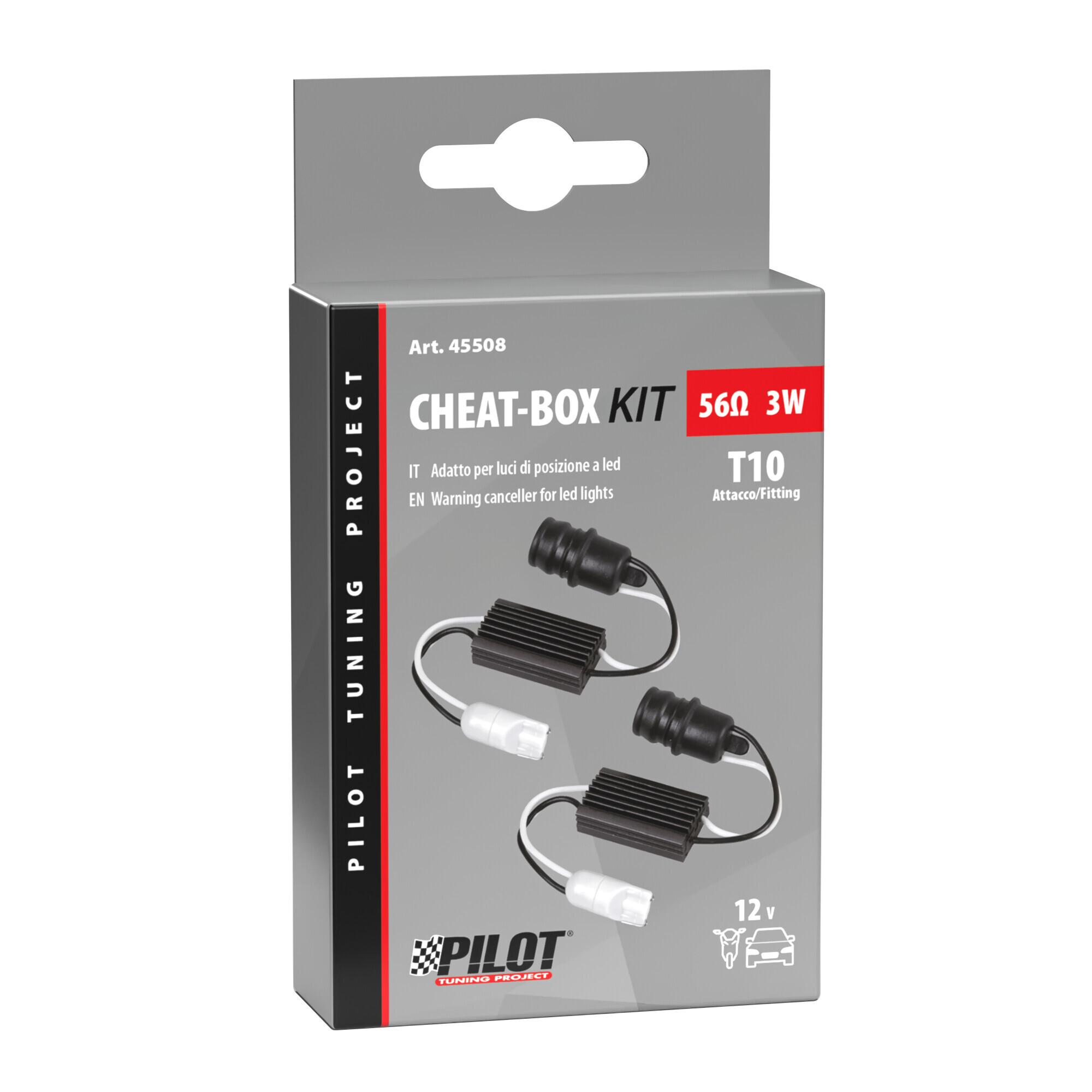 Cheat-Box kit per lampadine a Led con attacco T10, 12V - immagine 4