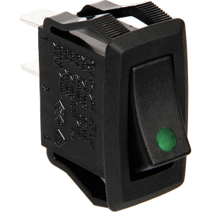 Micro interruttore con spia a Led - 12/24V - Verde