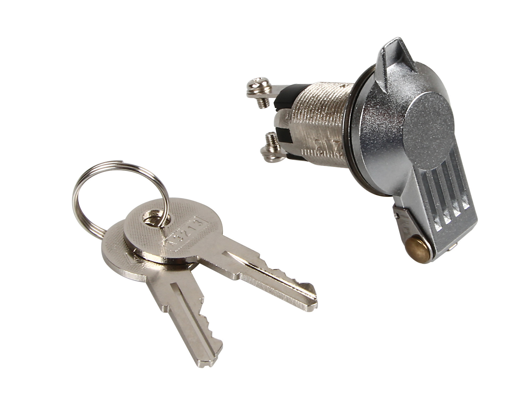 Interruttore a chiave con protezione - 12/24V - 10A - immagine 2