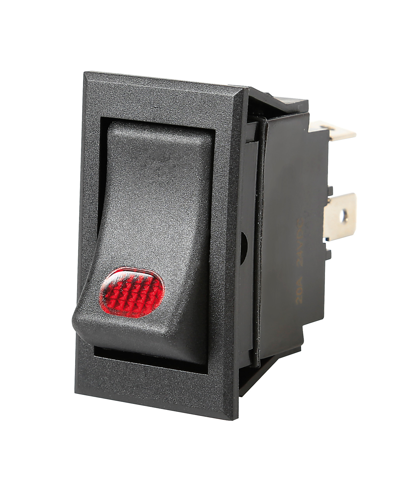Interruttore con spia a Led - 12/24V - 20A