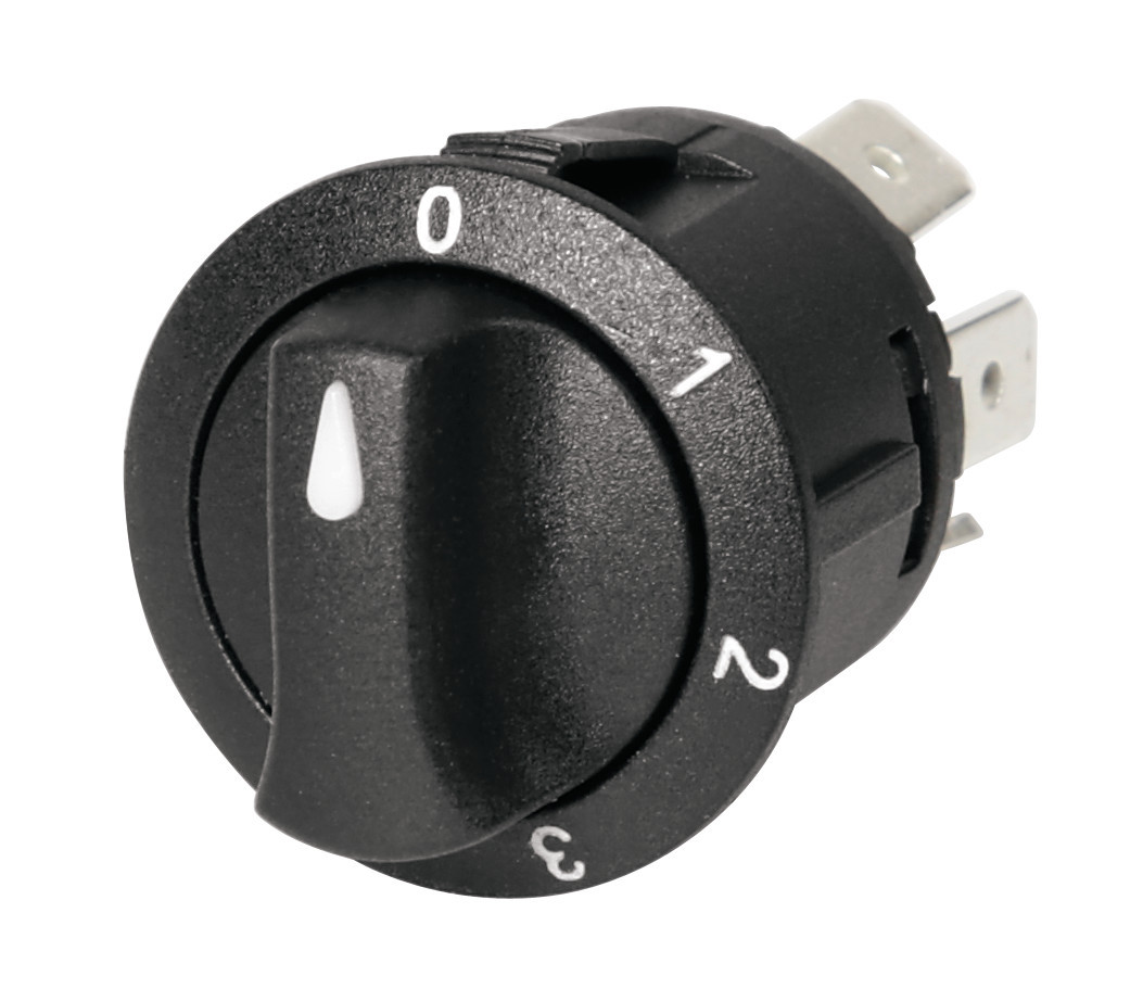 Interruttore a rotazione - 12/24V - 10A