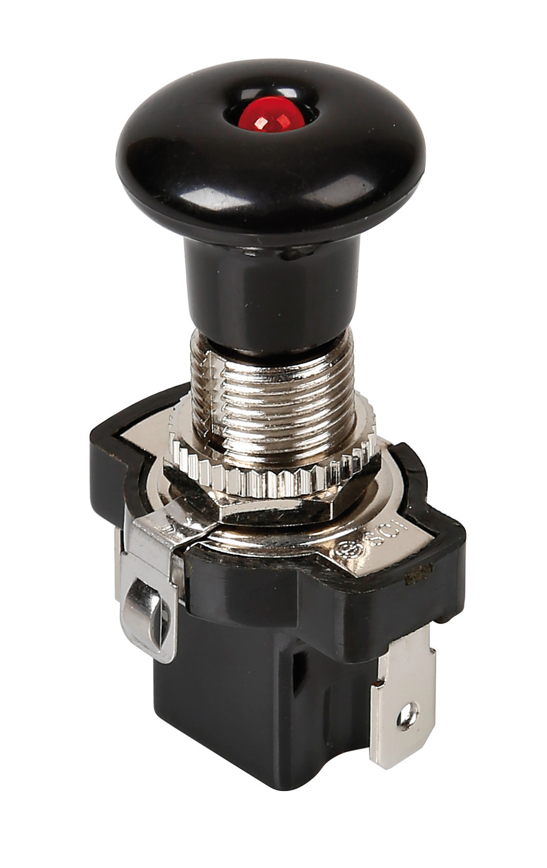 Interruttore tira-spingi con spia a Led - 12/24V - Rosso - 10A - immagine 2