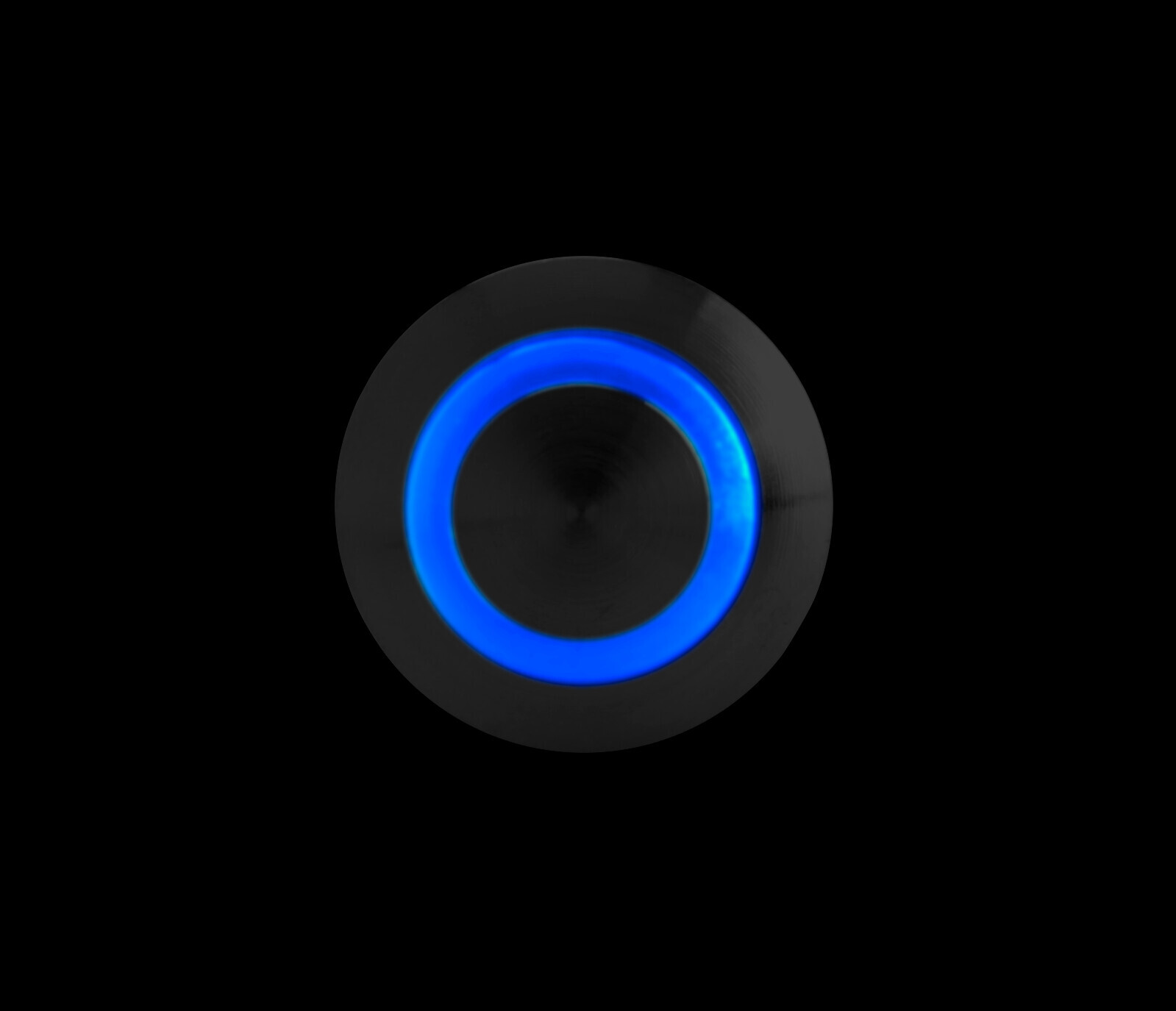 Interruttore a pulsante con spia a Led, 12/24V - Blu - immagine 4