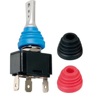 Interruttore a leva con cuffie intercambiabili - 12/24V - 20A