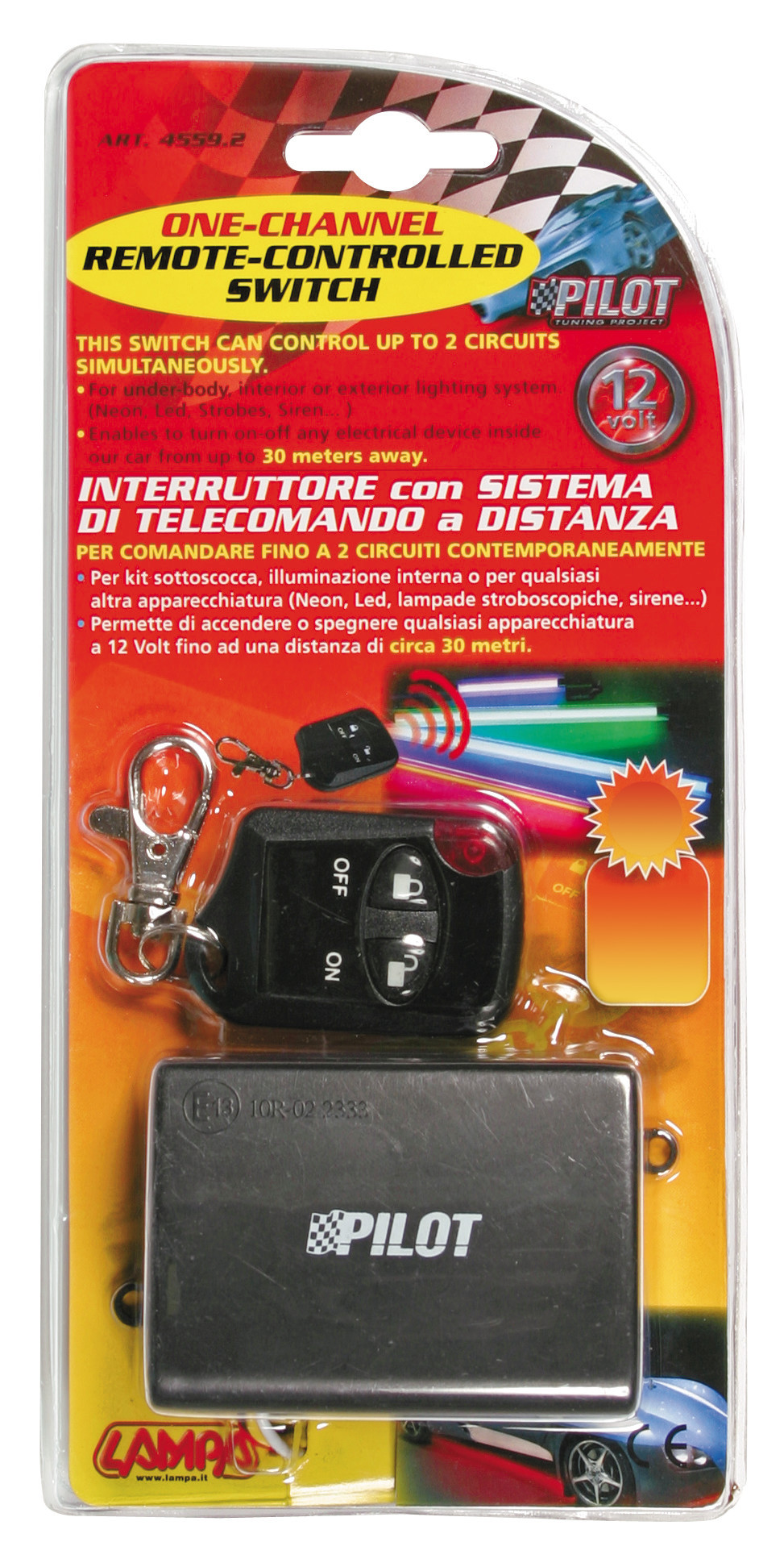 Interruttore con telecomando 12V - immagine 2