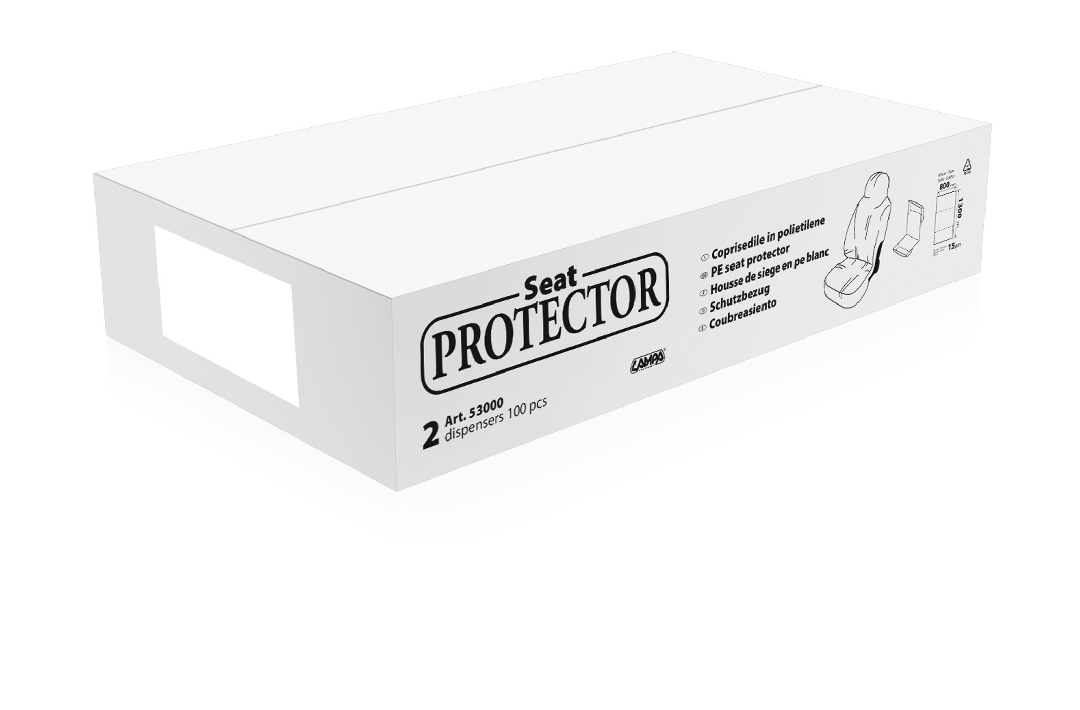 Protezione sedile in PE, dispenser 100 pz - immagine 4