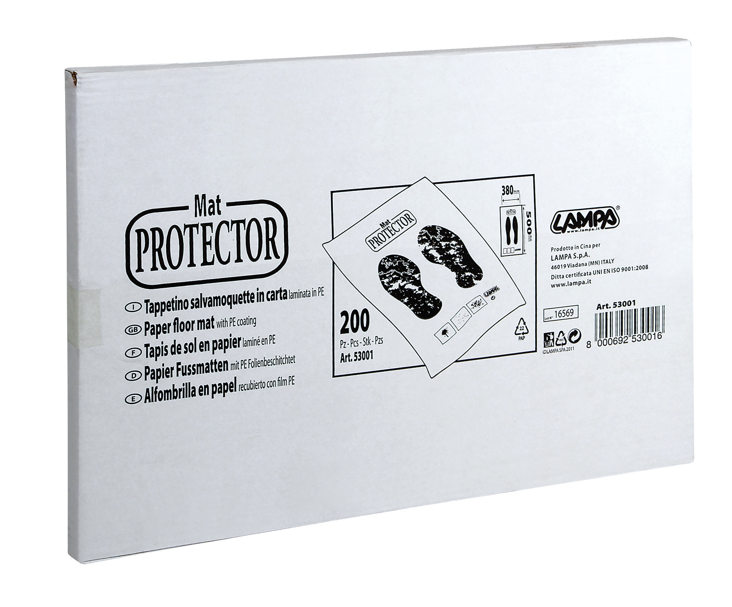 Protezione moquette in carta, dispenser 200 pz - immagine 3