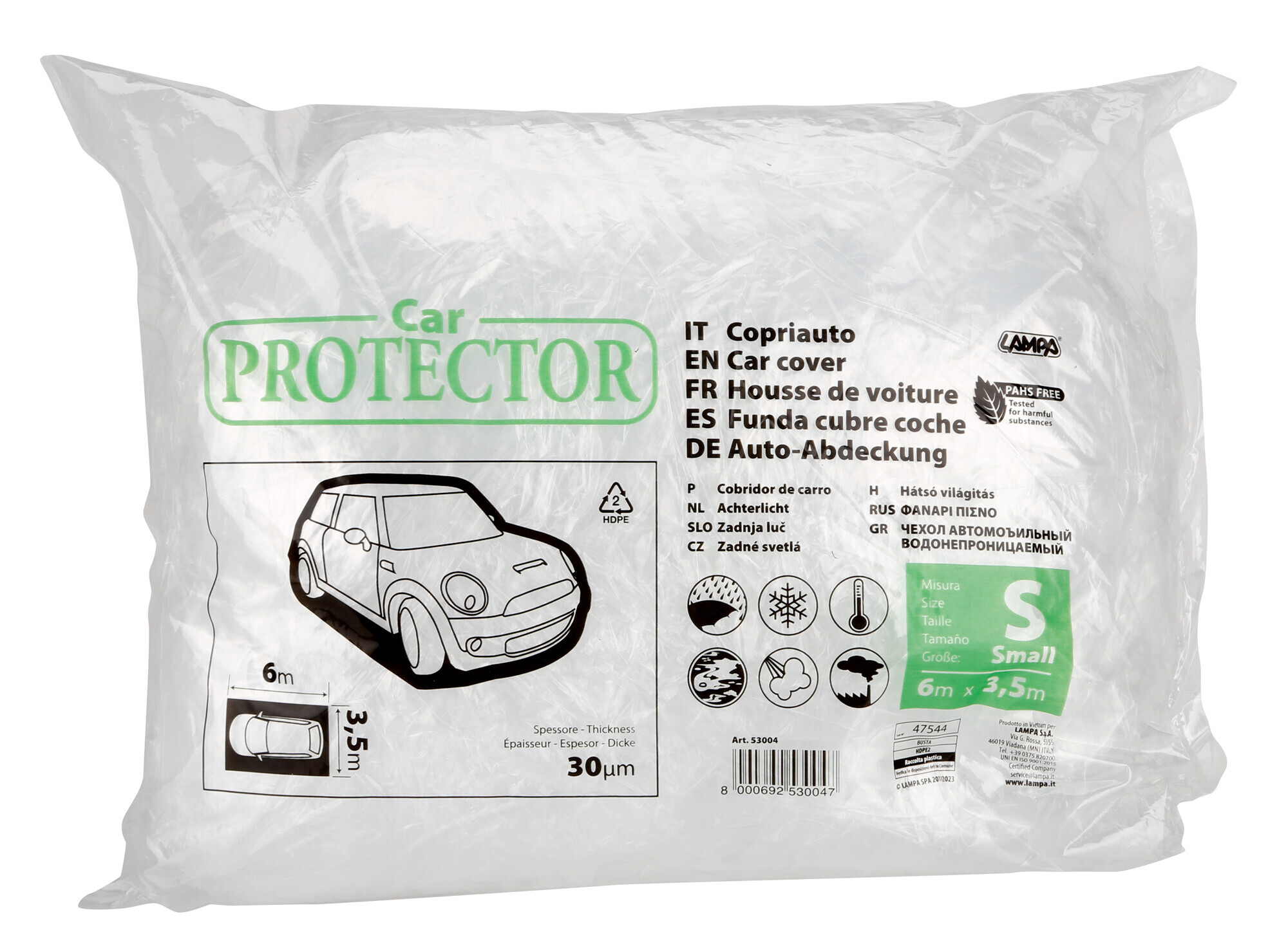 Protezione copriauto in PE - S - 6x3,5 m - immagine 2