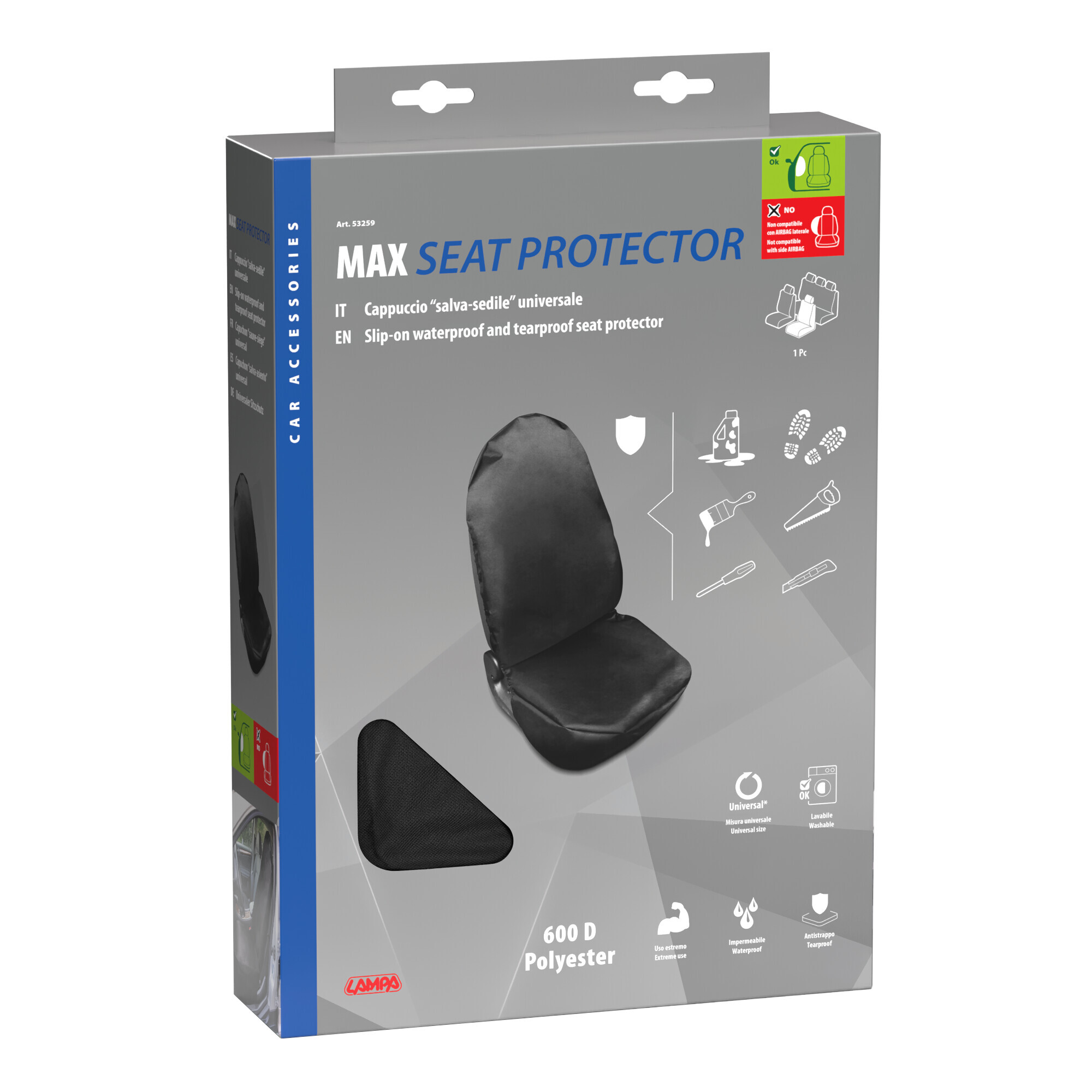 Max Seat Protector, il salvasedile impermeabile universale - immagine 8