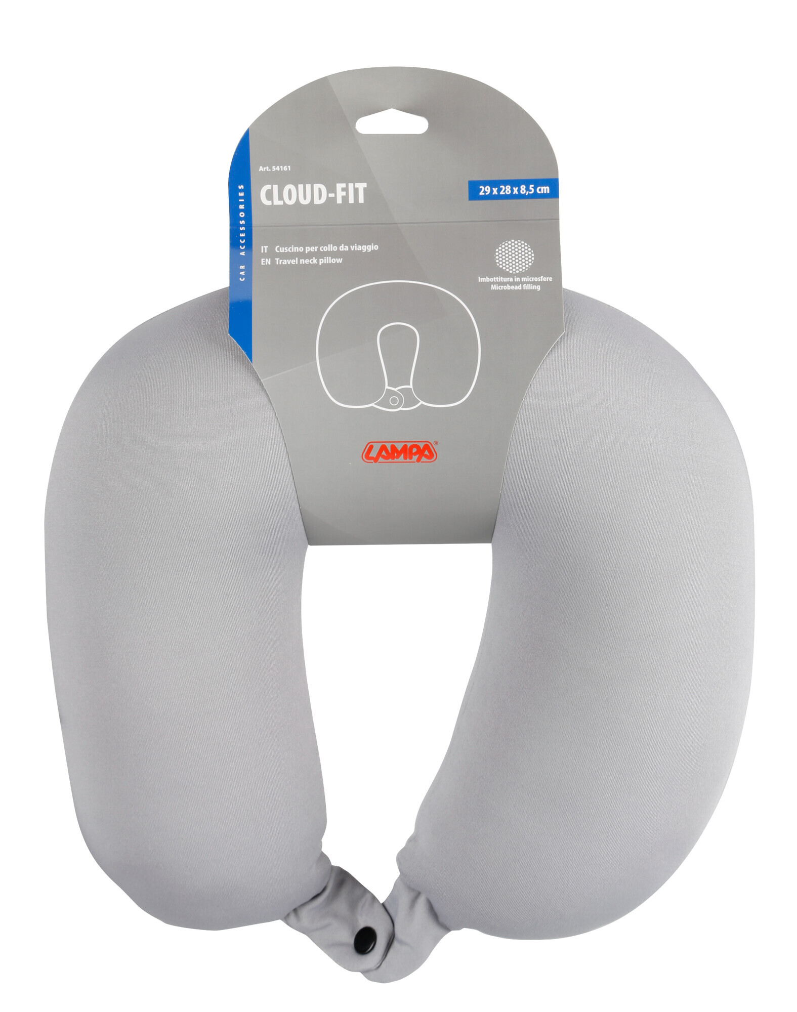 Cloud-Fit, cuscino per collo da viaggio - Grigio - immagine 2