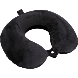 Memory-Wrap, cuscino per collo in memory foam da viaggio - Nero