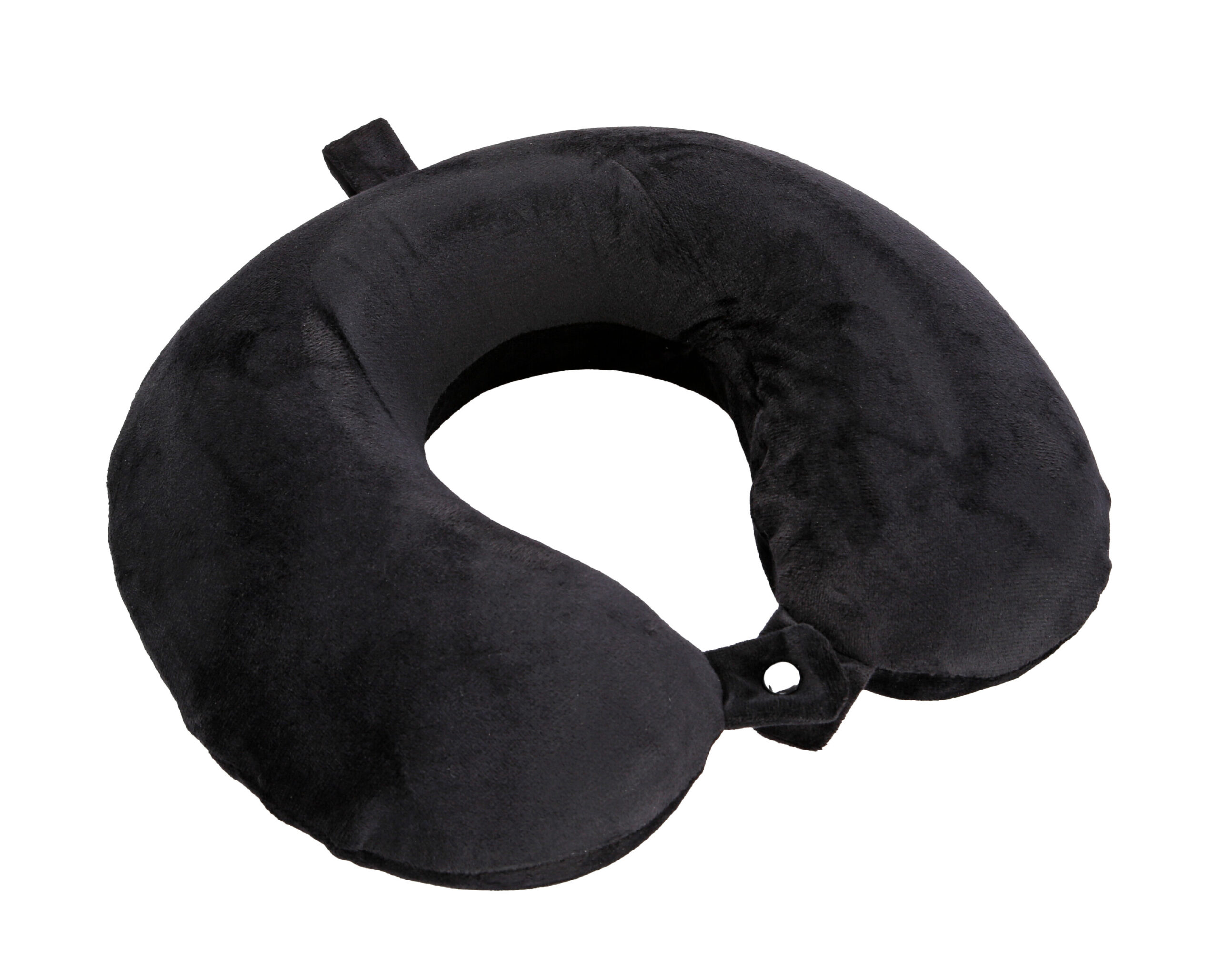 Memory-Wrap, cuscino per collo in memory foam da viaggio - Nero