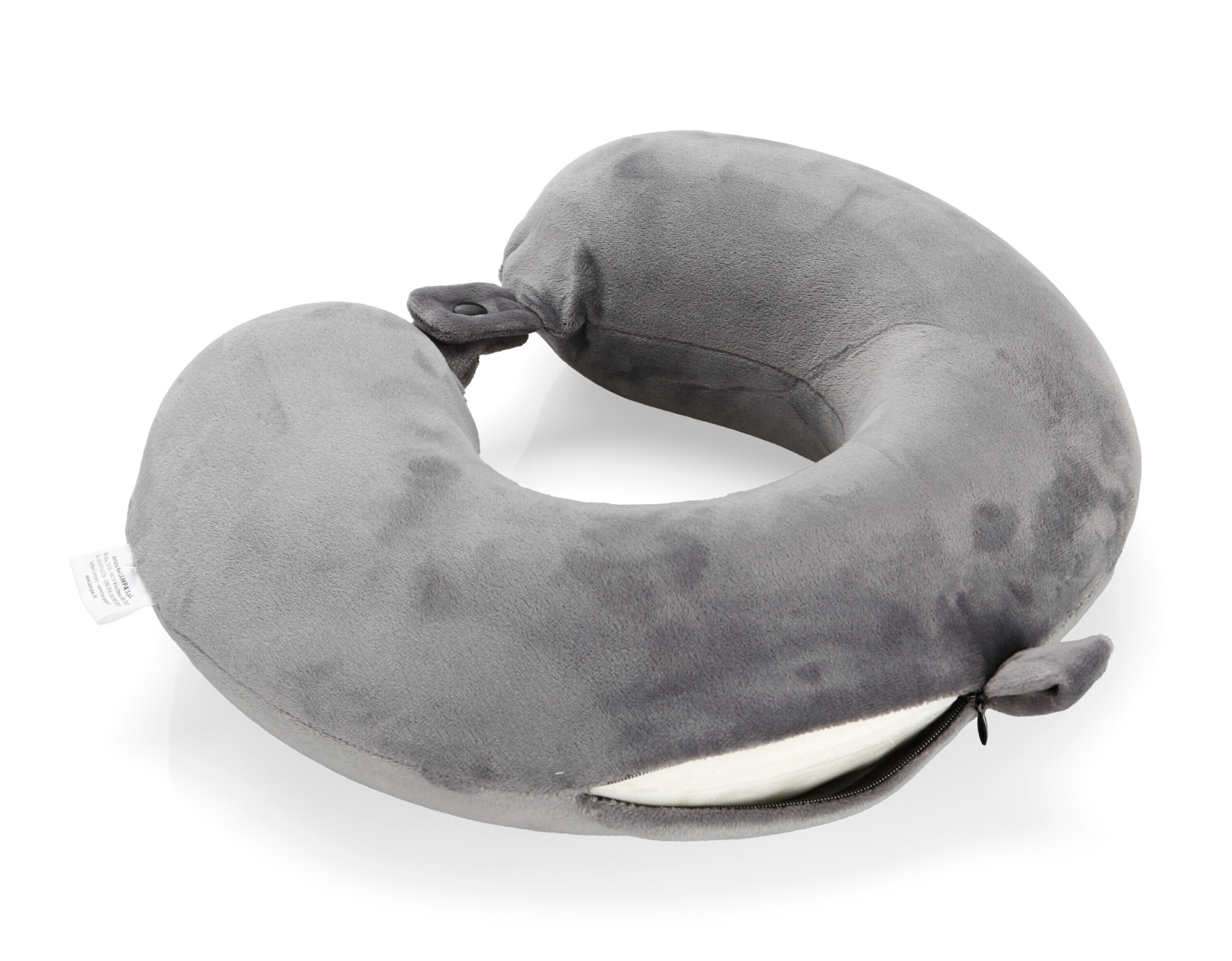 Memory-Wrap, cuscino per collo in memory foam da viaggio - Grigio - immagine 2