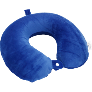 Memory-Wrap, cuscino per collo in memory foam da viaggio - Blu Navy