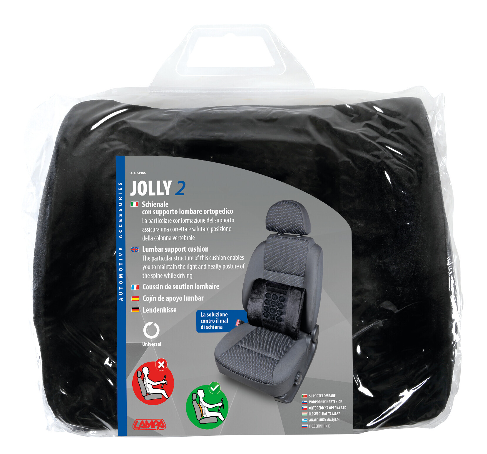 Jolly 2, schienale supporto lombare ortopedico - immagine 3