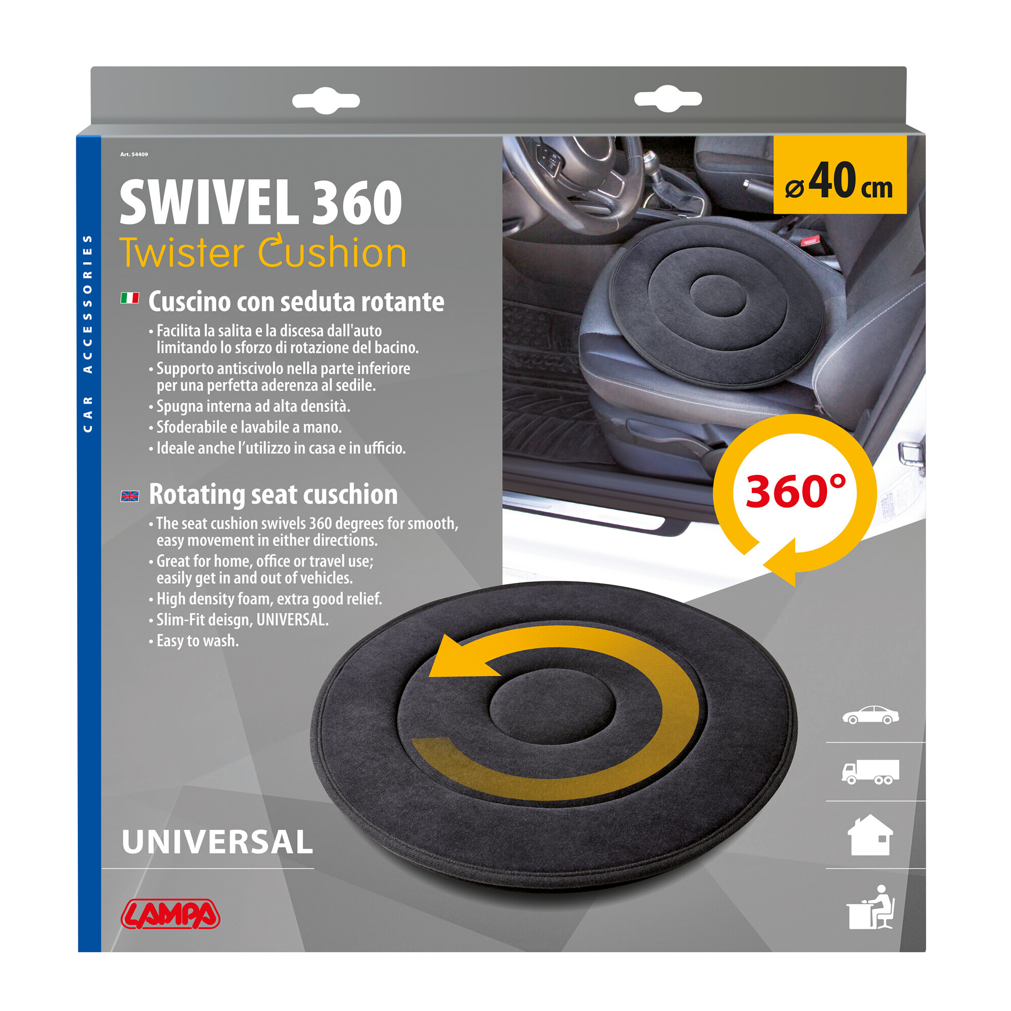 Swivel 360, cuscino con seduta rotante - immagine 9