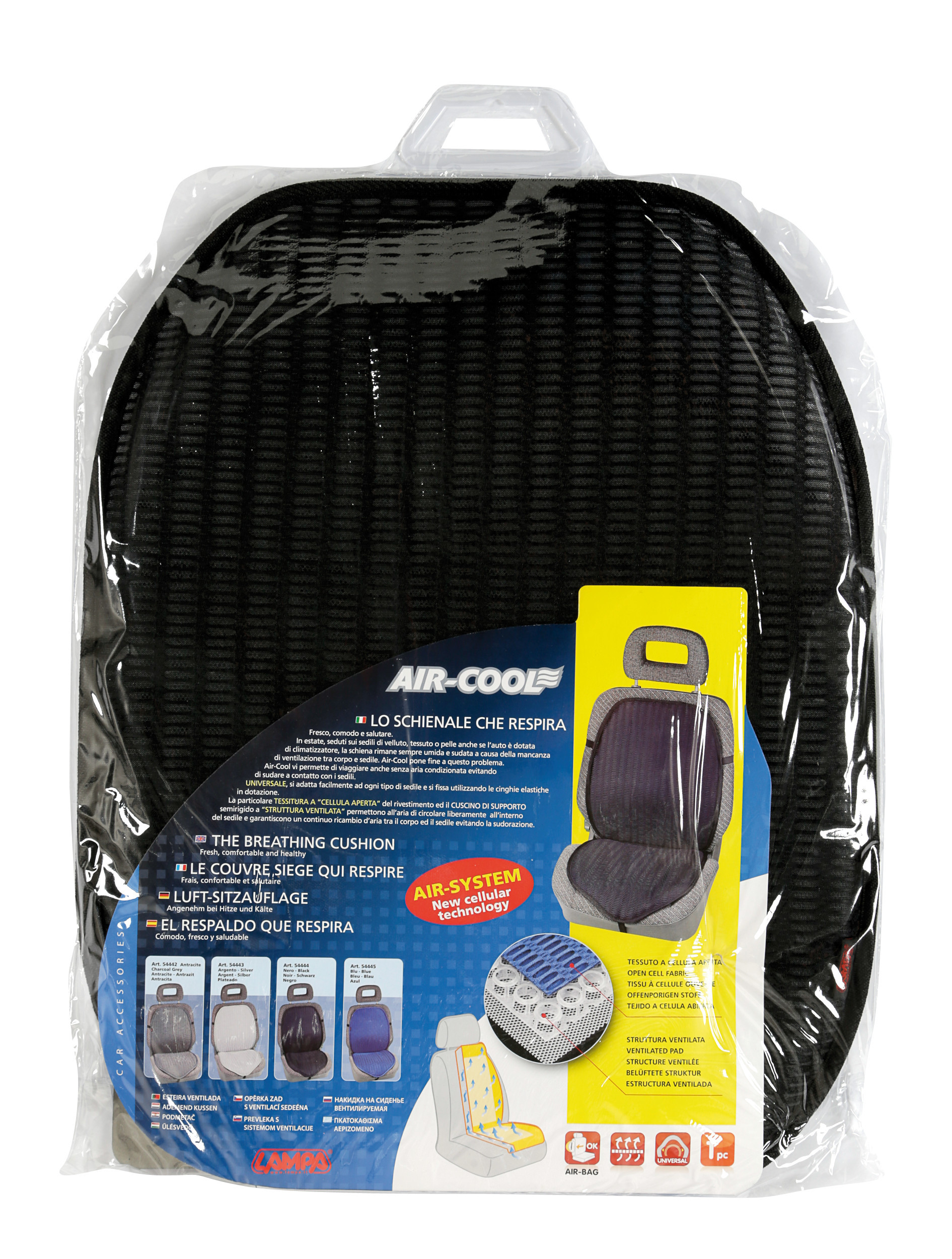 Air-Cool, Lo schienale che respira - Nero - immagine 2