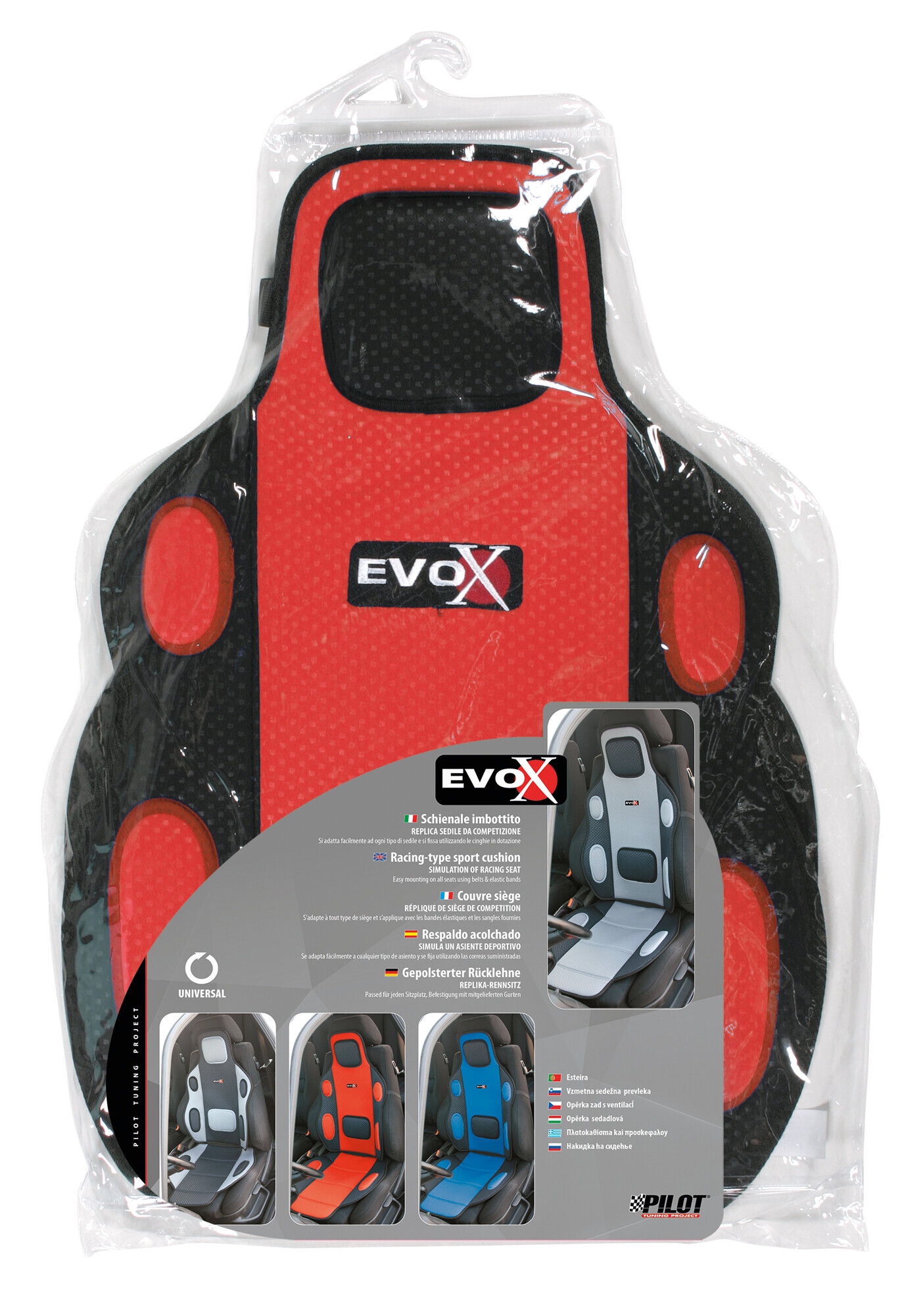 Evox, schienale imbottito - Rosso - immagine 2