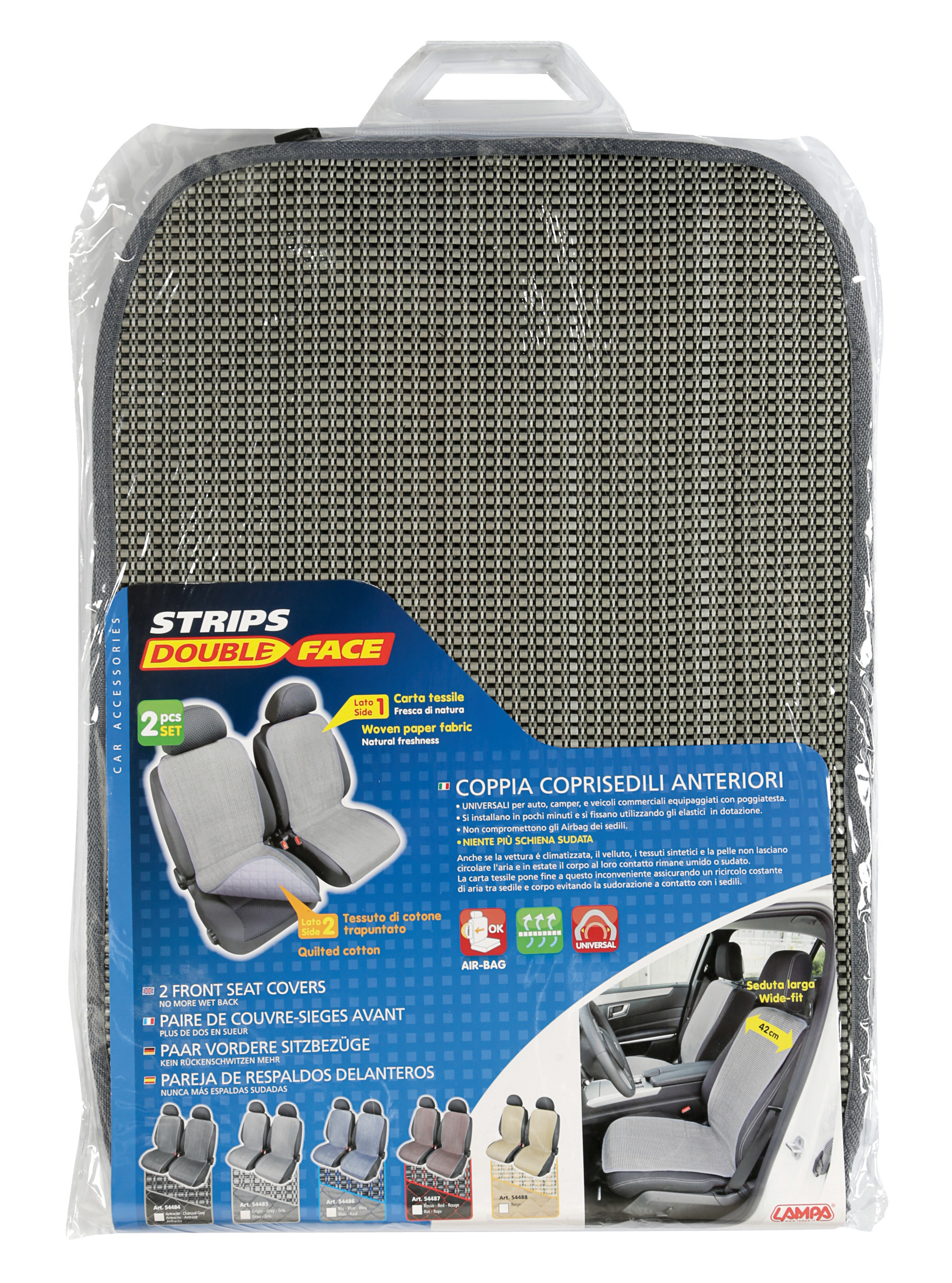 Strips, coppia schienali double-face - Grigio - immagine 5