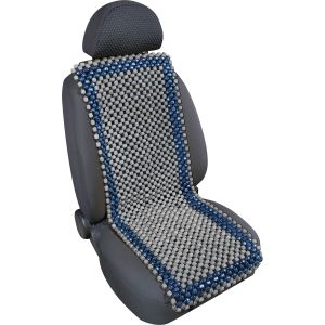 Samurai, schienale in palline di legno - Blu/Grigio