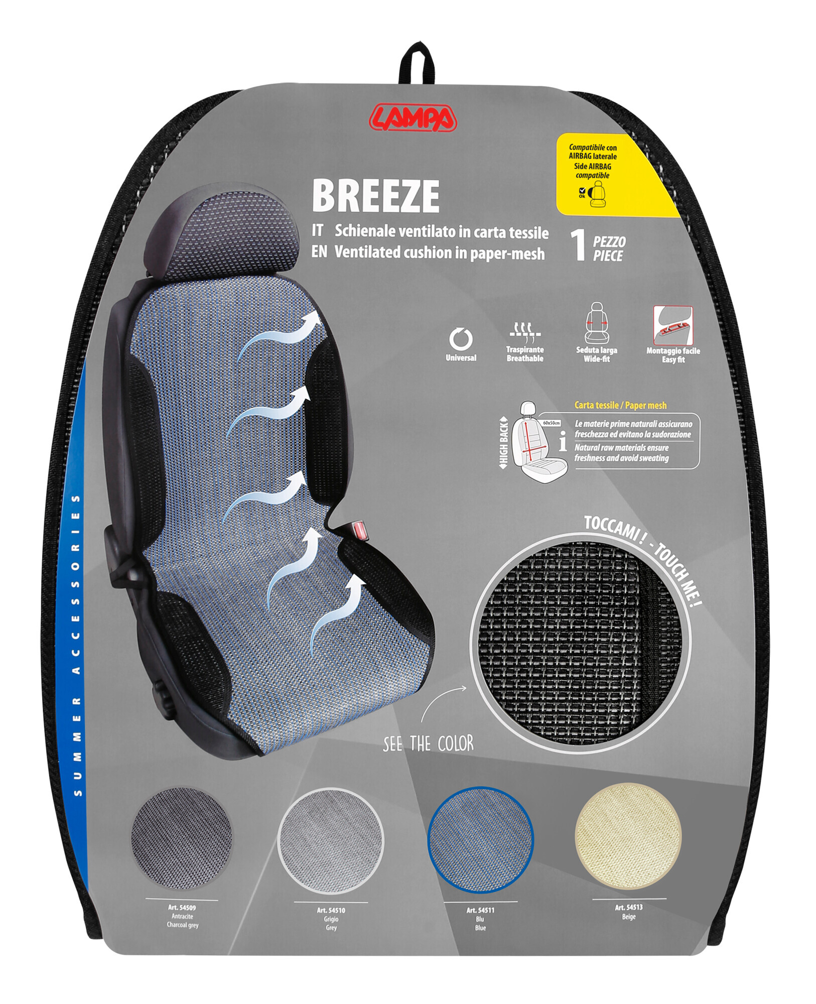Breeze, schienale ventilato in carta tessile - Antracite - immagine 6