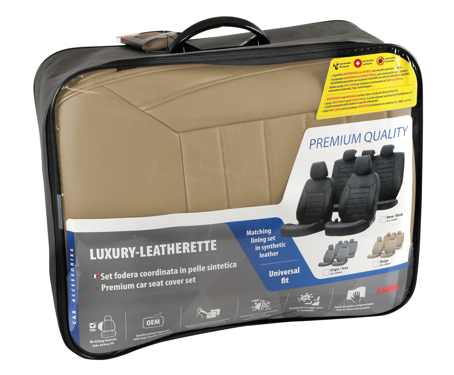 Luxury, set fodere coordinate in Skeentex - Beige - immagine 2