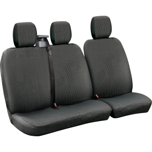 Dots-2, set fodere per furgone con avvolgicintura - Nero/Grigio