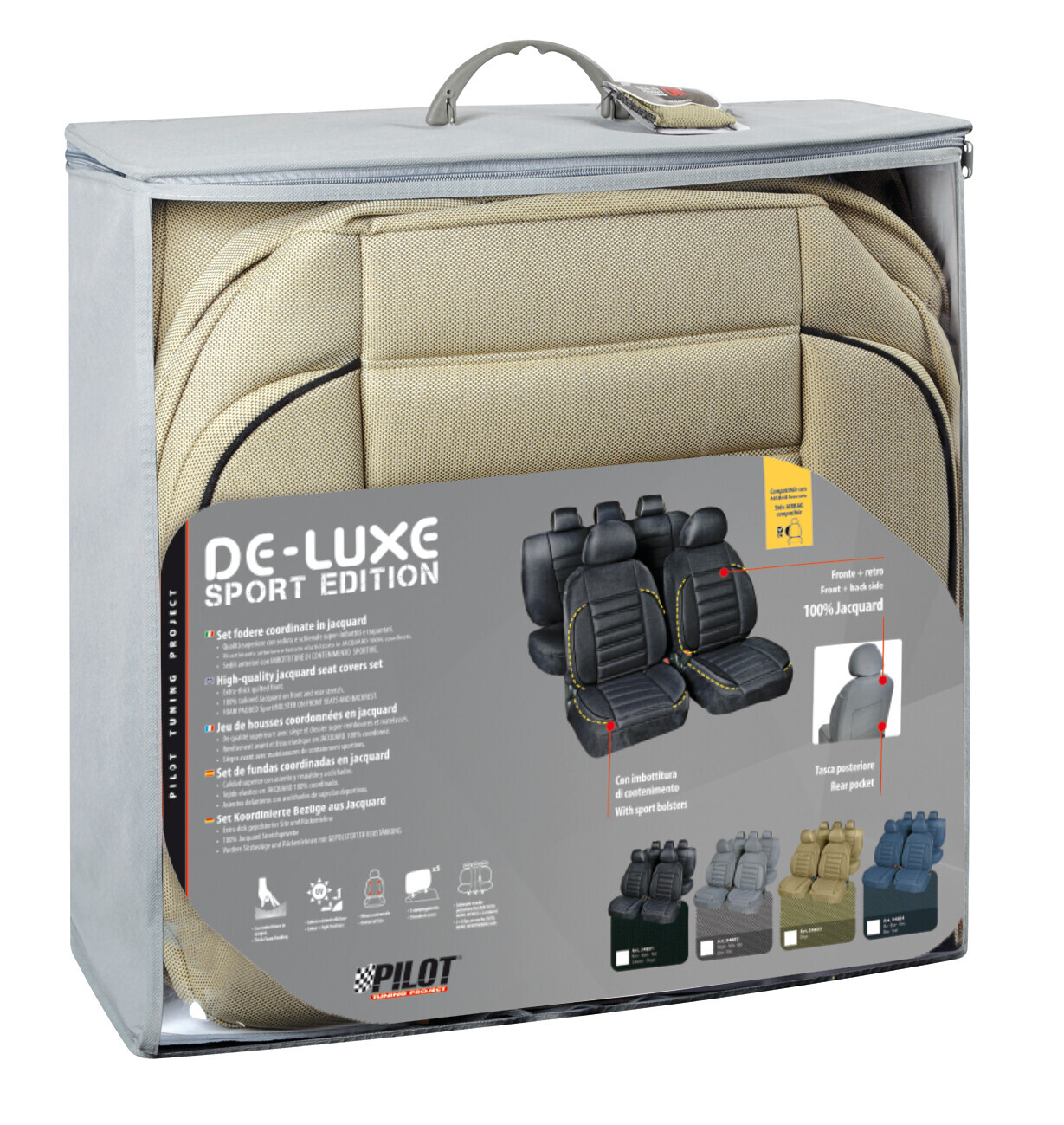 De-Luxe Sport Edition, set fodere coordinate - Beige - immagine 3