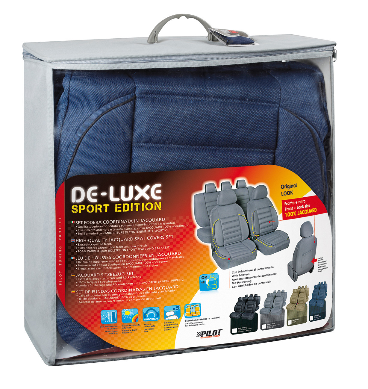 De-Luxe Sport Edition, set fodere coordinate - Blu - immagine 3