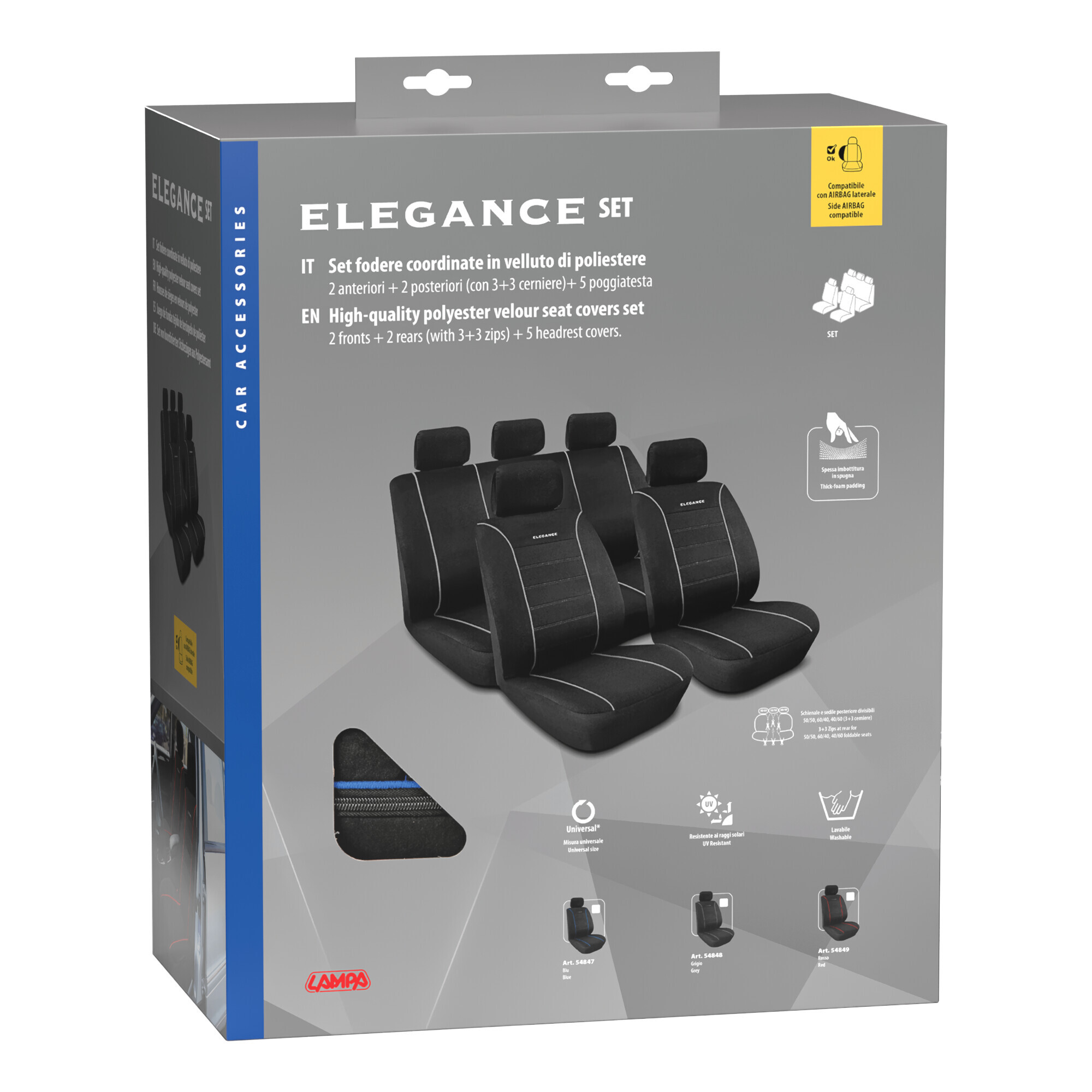 Elegance, set fodere coordinate - Blu - immagine 2
