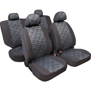 Graffio Basic-Fit, set fodere coordinate in jacquard, universali - Antracite