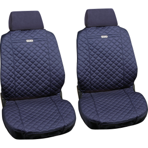 Ziga, coppia coprisedili anteriori in cotone, universali - Blu