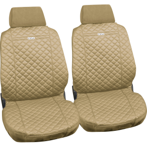 Ziga, coppia coprisedili anteriori in cotone, universali - Beige