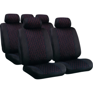 Glamur, set fodere coordinate in jacquard - Nero