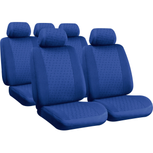 Glamur, set fodere coordinate in jacquard - Blu