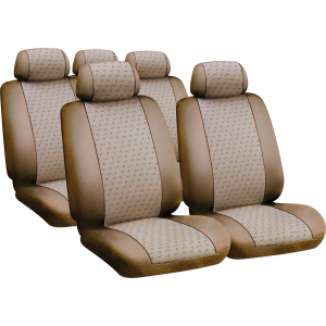 Glamur, set fodere coordinate in jacquard - Beige