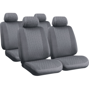 Glamur Basic-Fit, set fodere coordinate in jacquard - Grigio