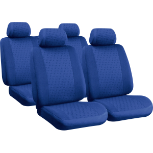 Glamur Basic-Fit, set fodere coordinate in jacquard - Blu