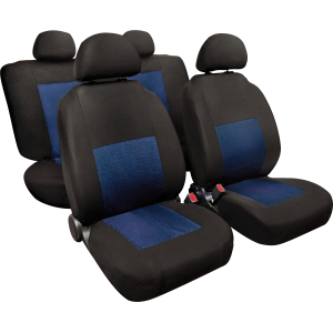 Sport, set fodere coordinate in jacquard - Blu/Nero
