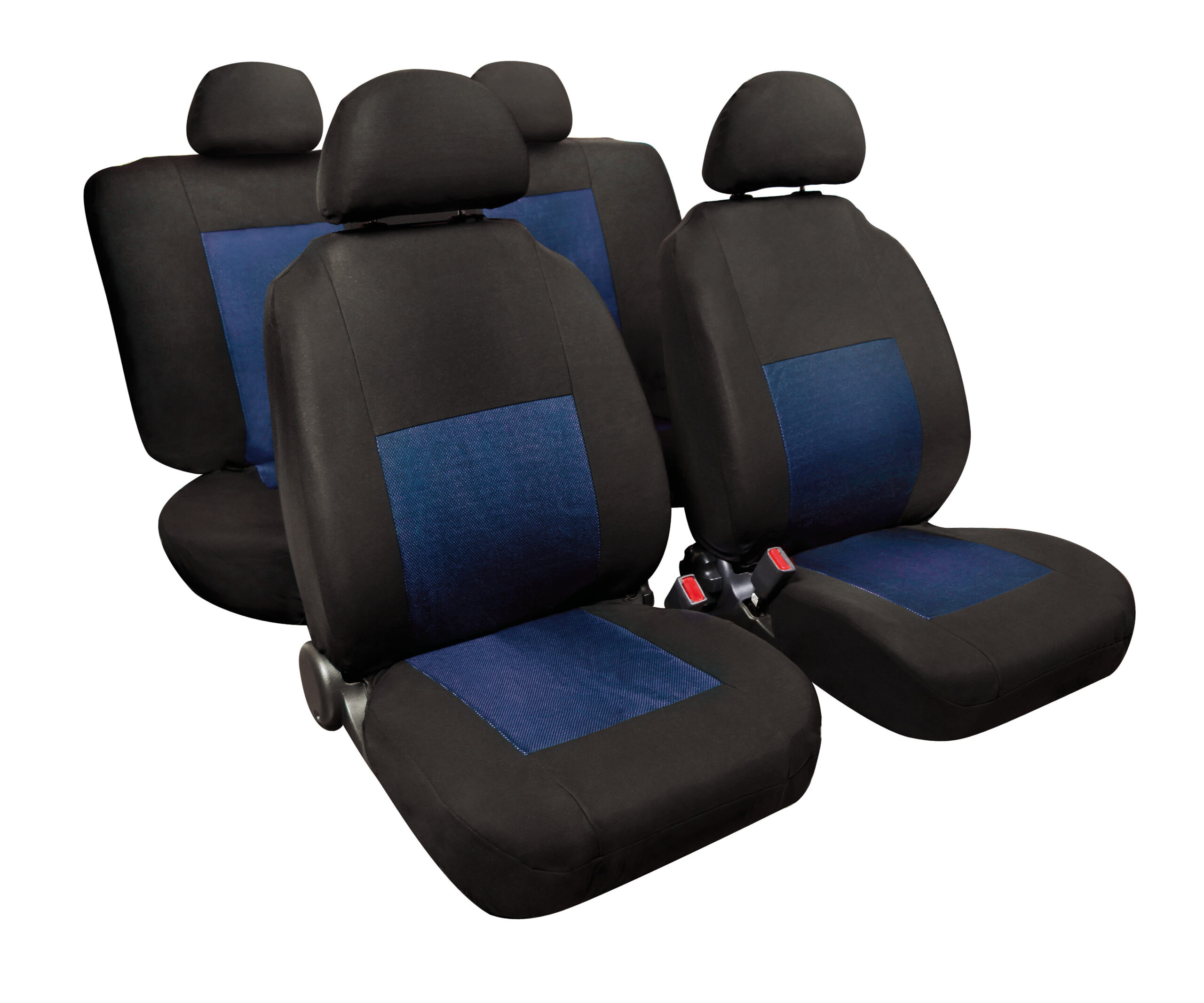 Sport, set fodere coordinate in jacquard - Blu/Nero