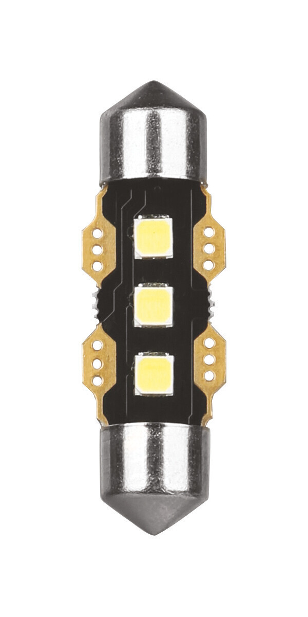 12V Ultra-Lumen Series - 11,3x36 mm - SV8,5-8 - 1 pz - Scatola - Bianco - Doppia polarità