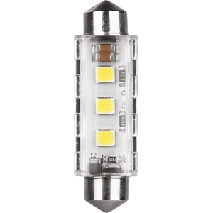12/24V Pro-User Series - 12,5x41 mm - SV8,5-8 - 1 pz  - Scatola - Bianco - Doppia polarità - Resistenza incorporata