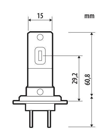 12V Halo Led Venus Series Quick-Fit - (H7-H18) - 13W - PX26d / PY26d-1 - 1 pz - Scatola - immagine 2