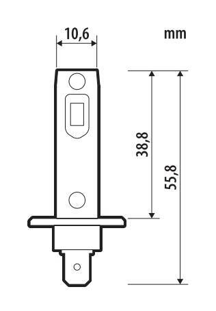 12V Halo Led Venus Series Quick-Fit - (H1) - 10W - P14,5s - 1 pz - Scatola - immagine 2