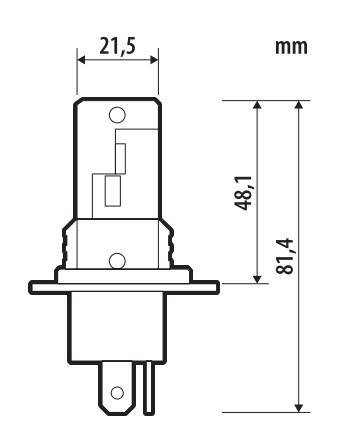 24V Halo Led Venus Series Quick-Fit - (H4) - 15W - P43t - 1 pz - Scatola - immagine 2