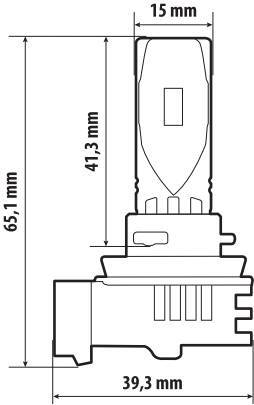 12V Halo Led Alien Series Quick-Fit - (H8) - 35W - PGJ19-1 - 1 pz - Scatola - immagine 3